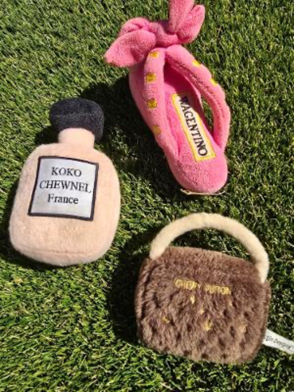 whimsical  dog   toys koko chewnel, France  ,wagintino  and  chewy Vuitton